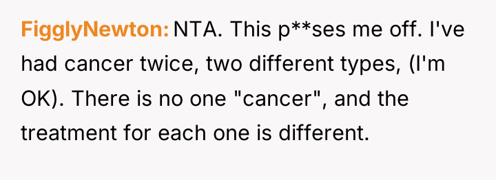 FigglyNewton NTA. This p**ses me off. I've had cancer twice,...