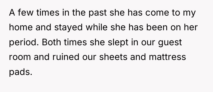 A few times in the past she has come to...