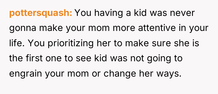 pottersquash You having a kid was never gonna make your...