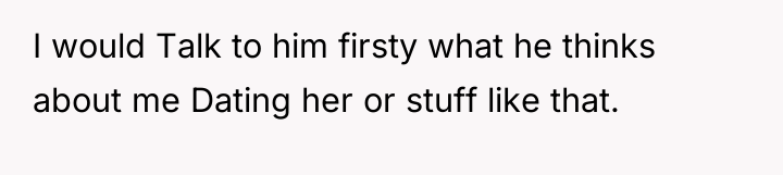 I would Talk to him firsty what he thinks about...