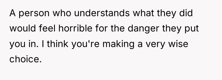 A person who understands what they did would feel horrible...