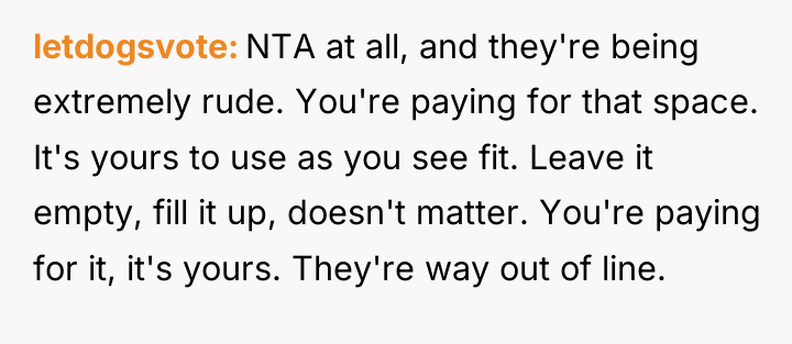 letdogsvote NTA at all, and they're being extremely rude. You're...