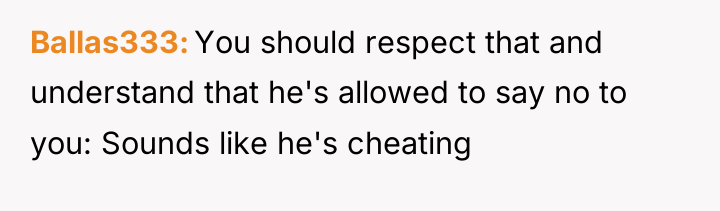 Ballas333 You should respect that and understand that he's allowed...