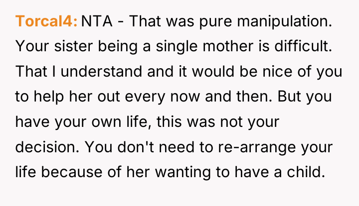 Torcal4 NTA - That was pure manipulation. Your sister being...