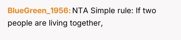 BlueGreen_1956 NTA Simple rule: If two people are living together,