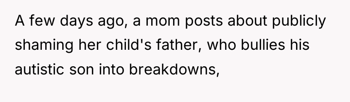 A few days ago, a mom posts about publicly shaming...