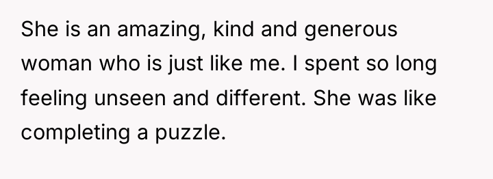 She is an amazing, kind and generous woman who is...