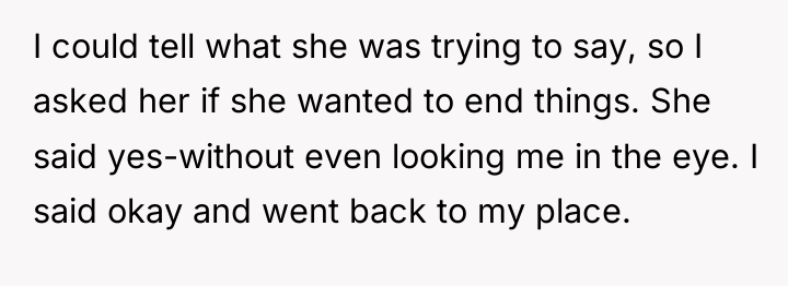 I could tell what she was trying to say, so...