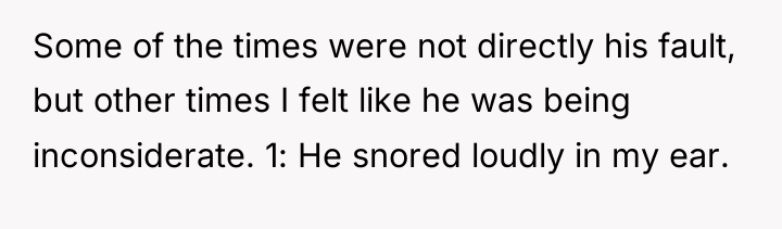 Some of the times were not directly his fault, but...