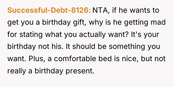 Successful-Debt-8126 NTA, if he wants to get you a birthday...