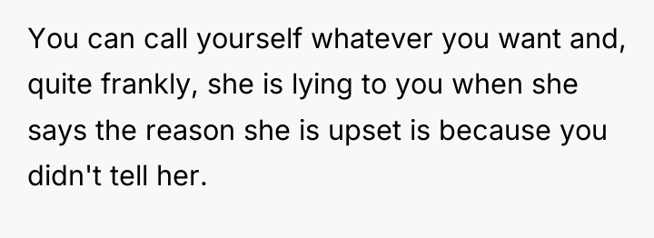 You can call yourself whatever you want and, quite frankly,...