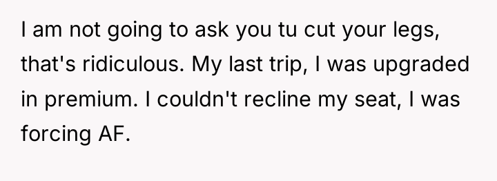 I am not going to ask you tu cut your...