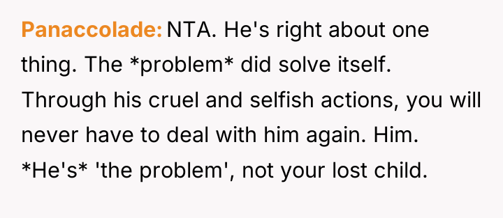 Panaccolade NTA. He's right about one thing. The *problem* did...