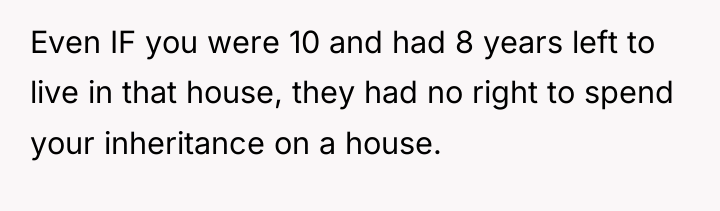 Even IF you were 10 and had 8 years left...