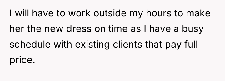 I will have to work outside my hours to make...