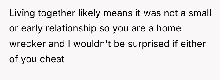 Living together likely means it was not a small or...