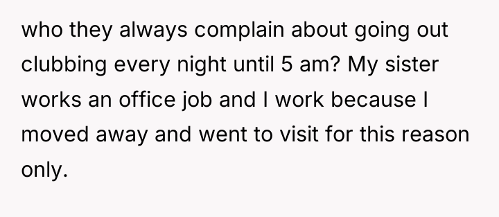 who they always complain about going out clubbing every night...