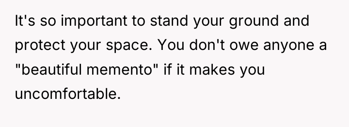 It's so important to stand your ground and protect your...