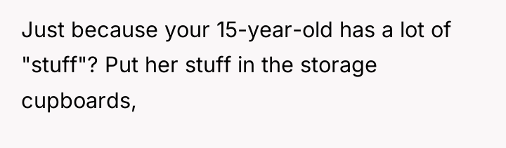 Just because your 15-year-old has a lot of "stuff"? Put...