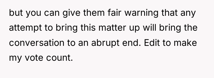 but you can give them fair warning that any attempt...