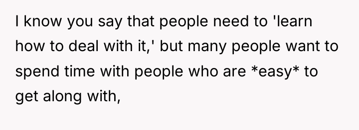 I know you say that people need to 'learn how...