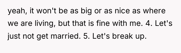 yeah, it won't be as big or as nice as...