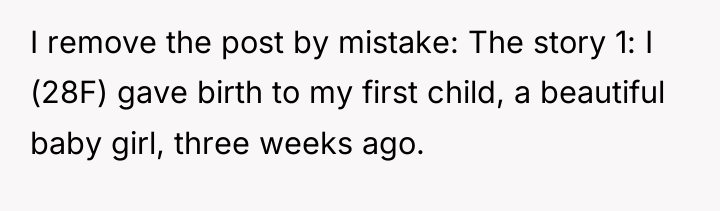 I remove the post by mistake: The story 1: I...