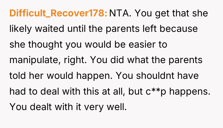 Difficult_Recover178 NTA. You get that she likely waited until the...