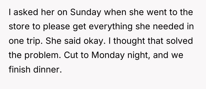 I asked her on Sunday when she went to the...