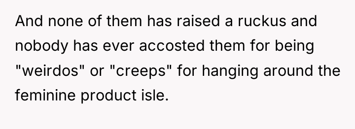 And none of them has raised a ruckus and nobody...