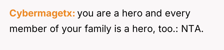 Cybermagetx you are a hero and every member of your...