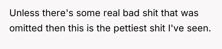 Unless there's some real bad shit that was omitted then...