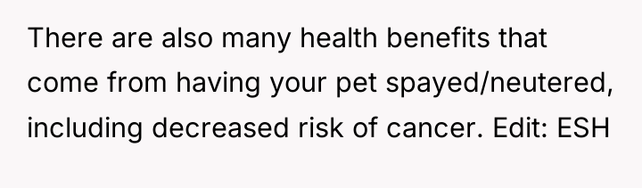 There are also many health benefits that come from having...
