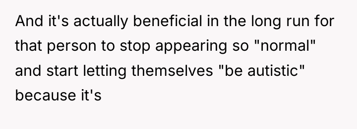 And it's actually beneficial in the long run for that...