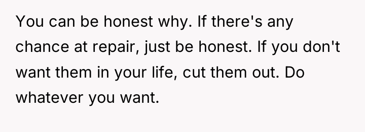 You can be honest why. If there's any chance at...