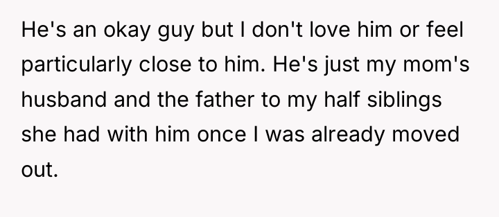 He's an okay guy but I don't love him or...