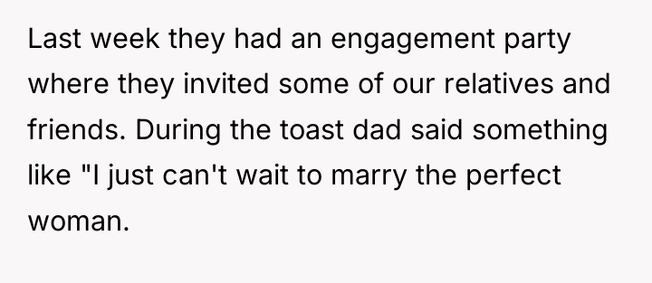 Last week they had an engagement party where they invited...