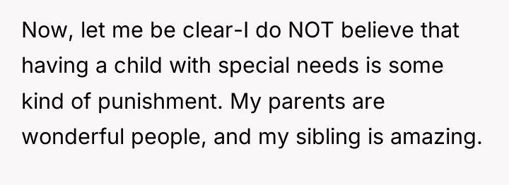 Now, let me be clear-I do NOT believe that having...