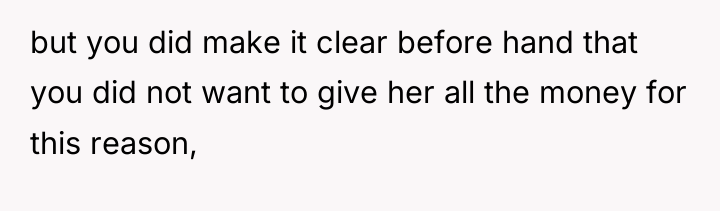 but you did make it clear before hand that you...