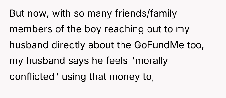 But now, with so many friends/family members of the boy...