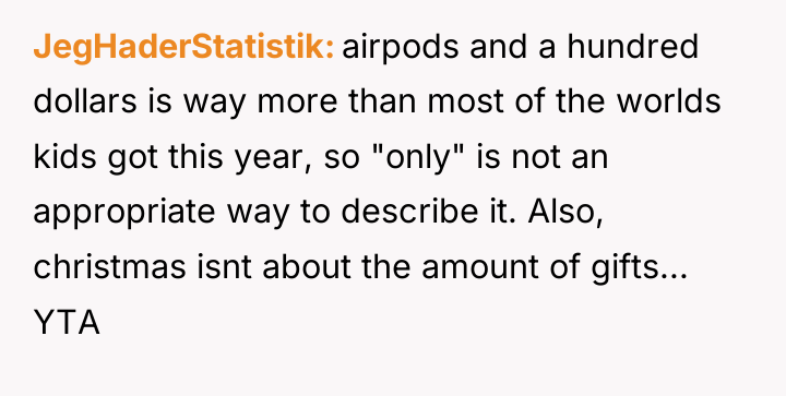 JegHaderStatistik airpods and a hundred dollars is way more than...