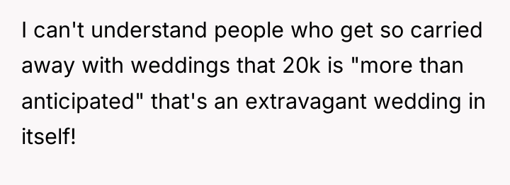 I can't understand people who get so carried away with...