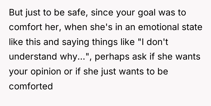 But just to be safe, since your goal was to...