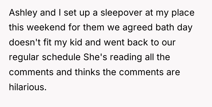 Ashley and I set up a sleepover at my place...
