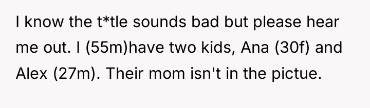 I know the t*tle sounds bad but please hear me...