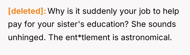 [deleted] Why is it suddenly your job to help pay...