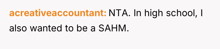 acreativeaccountant NTA. In high school, I also wanted to be...