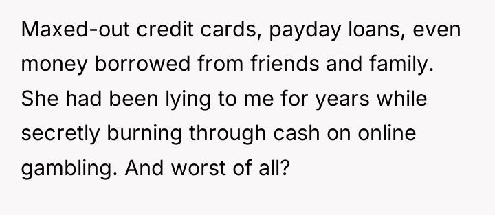 Maxed-out credit cards, payday loans, even money borrowed from friends...