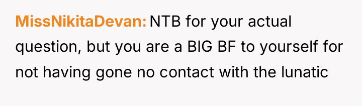 MissNikitaDevan NTB for your actual question, but you are a...