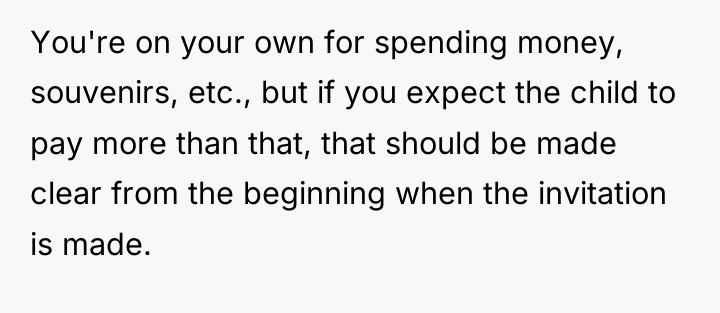 You're on your own for spending money, souvenirs, etc., but...